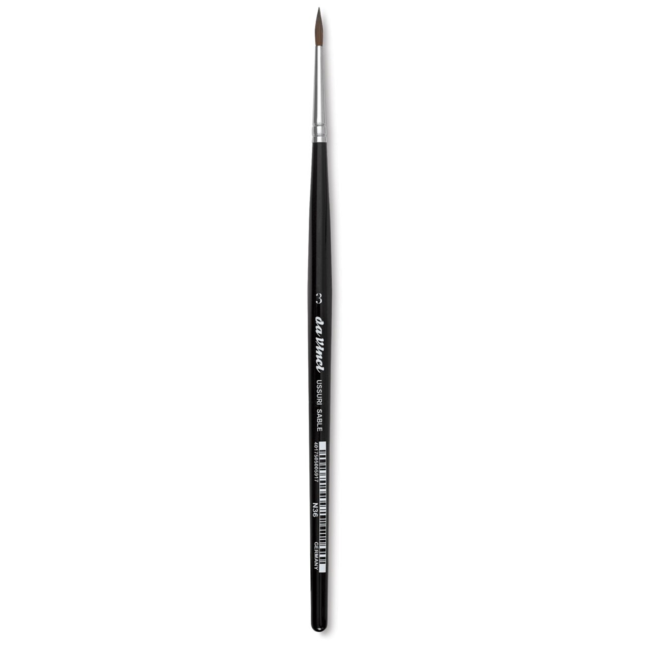 Da Vinci Ussuri Red Sable Series 36 Watercolor Brush - Round, Size 3